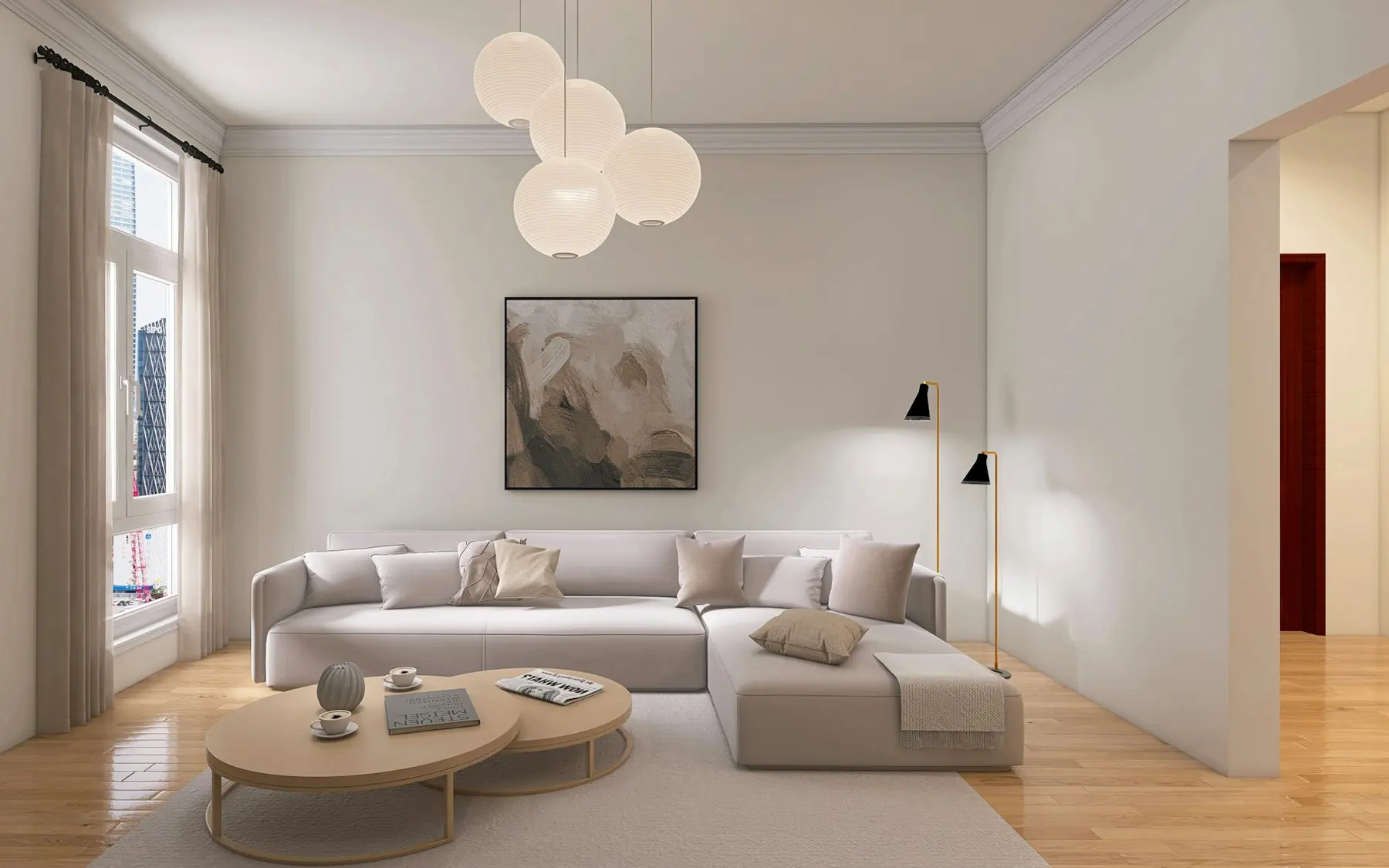 2 BHK interiors, Sector 137, Noida